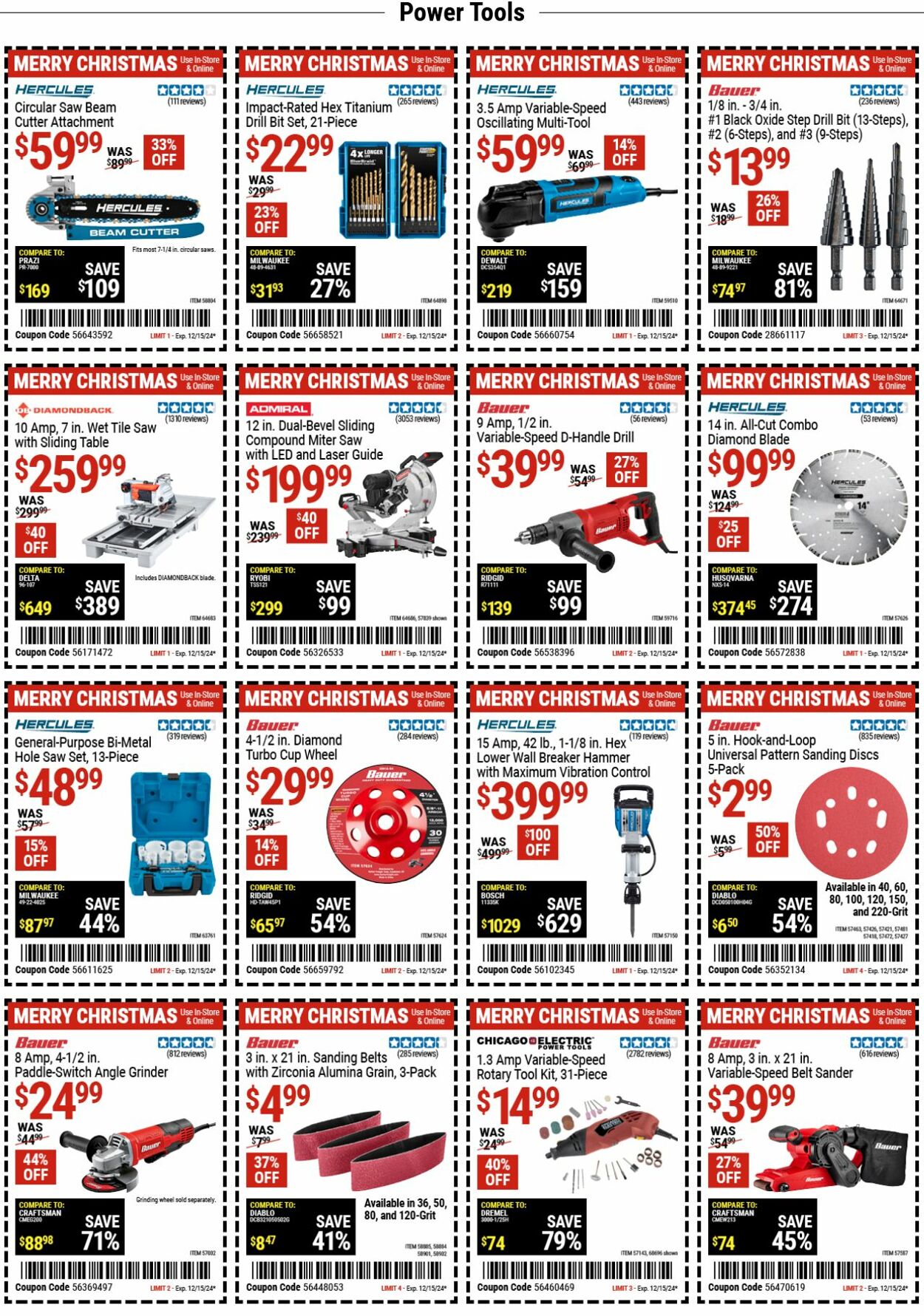 Catalogue Harbor Freight from 12/02/2024