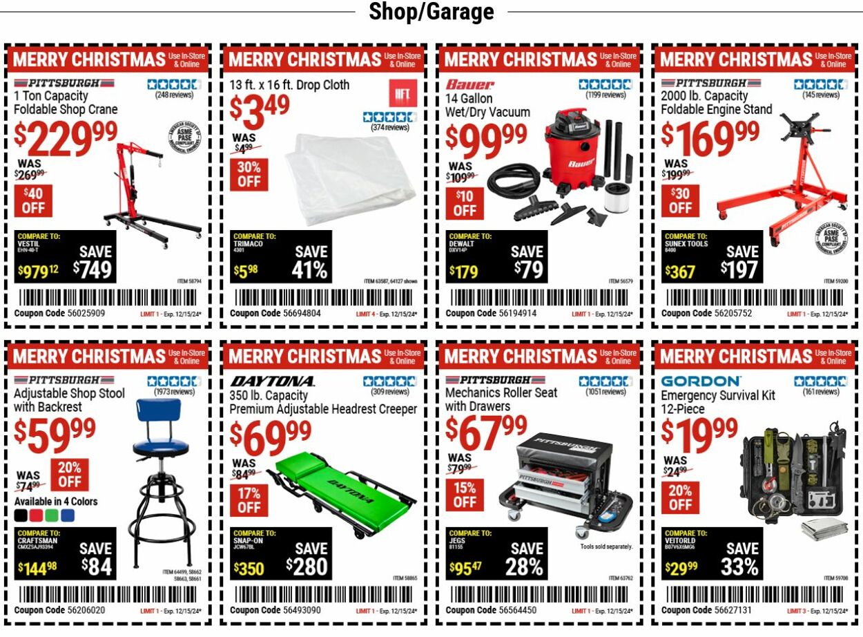 Catalogue Harbor Freight from 12/02/2024