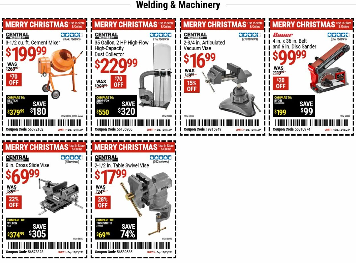 Catalogue Harbor Freight from 12/02/2024