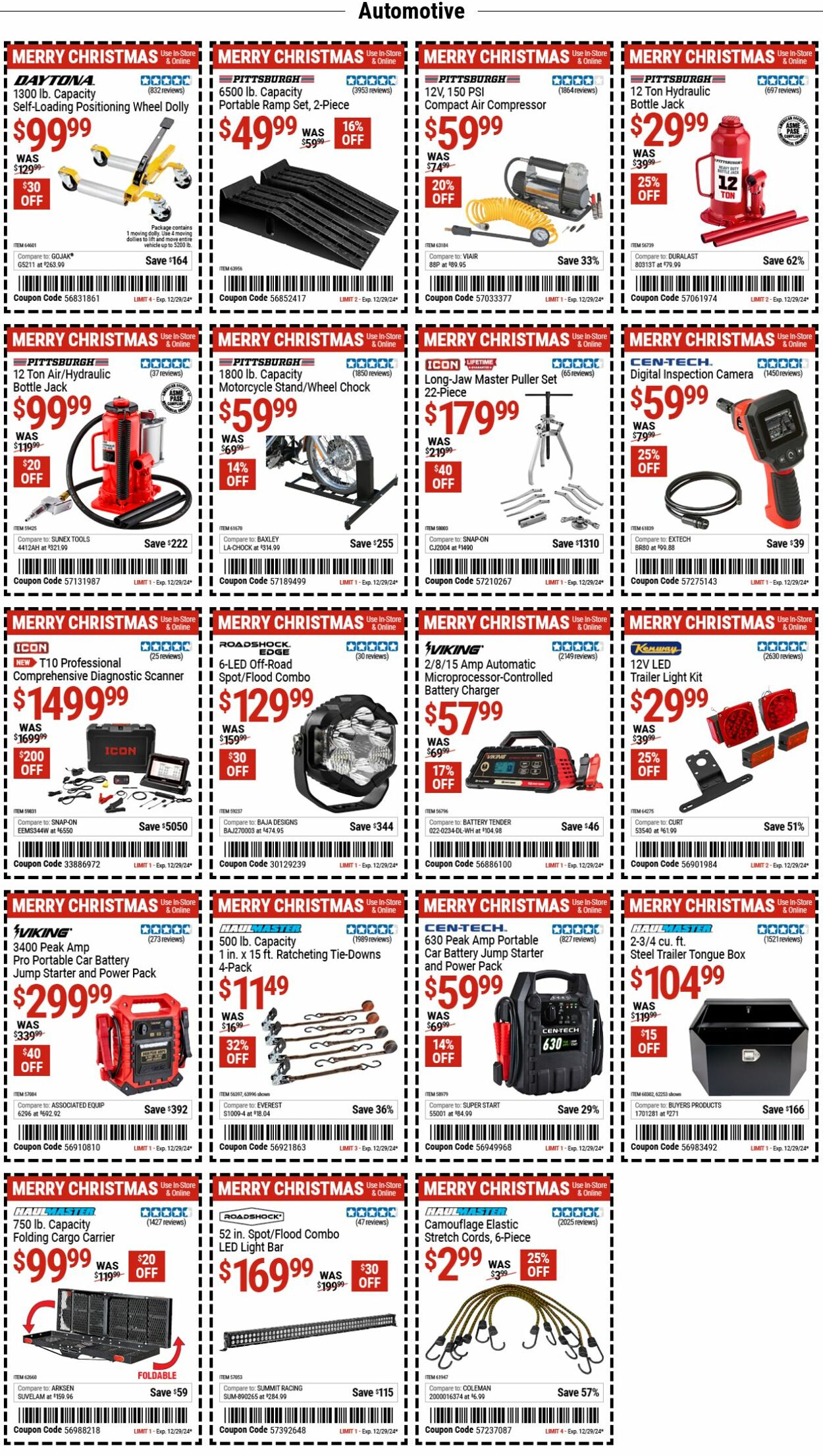 Catalogue Harbor Freight from 12/16/2024