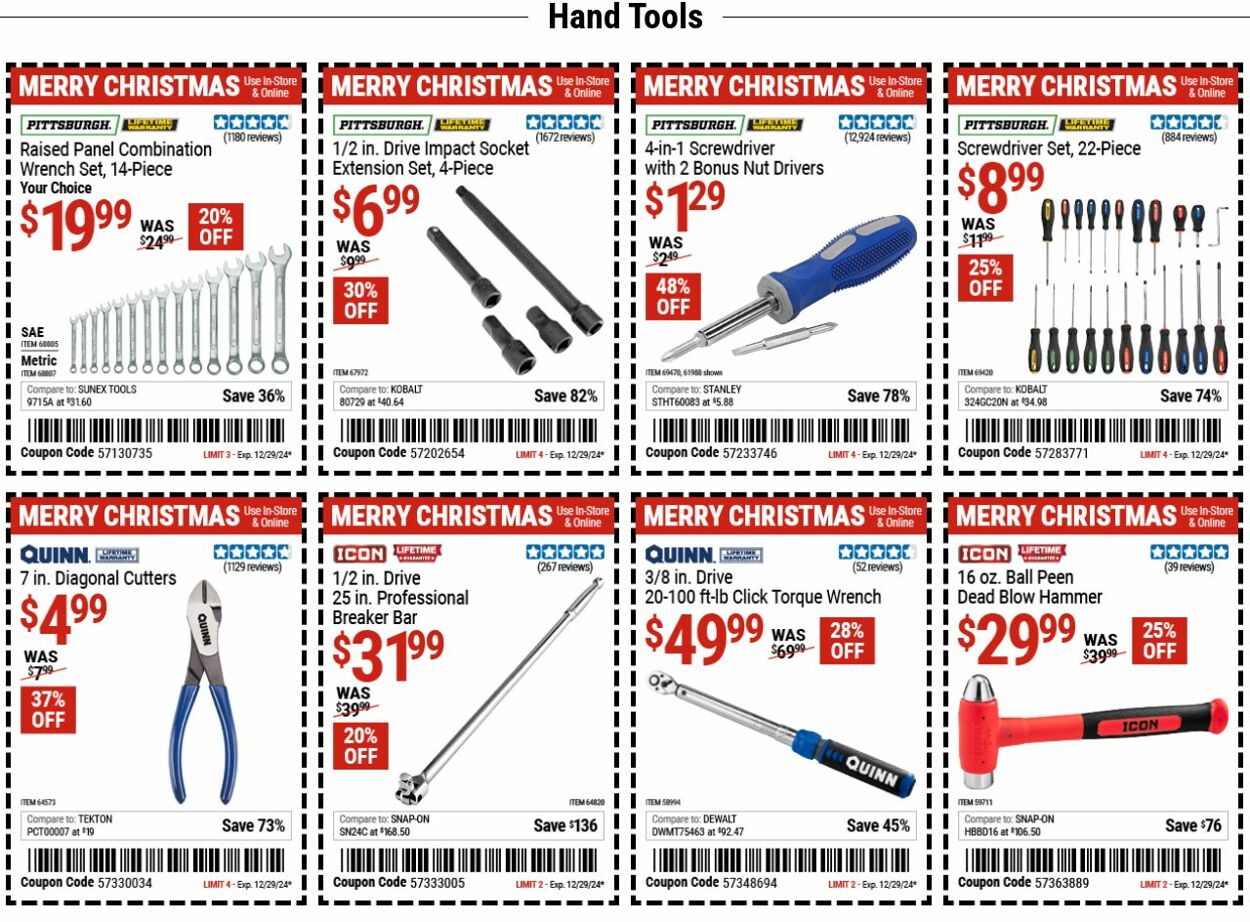 Catalogue Harbor Freight from 12/16/2024