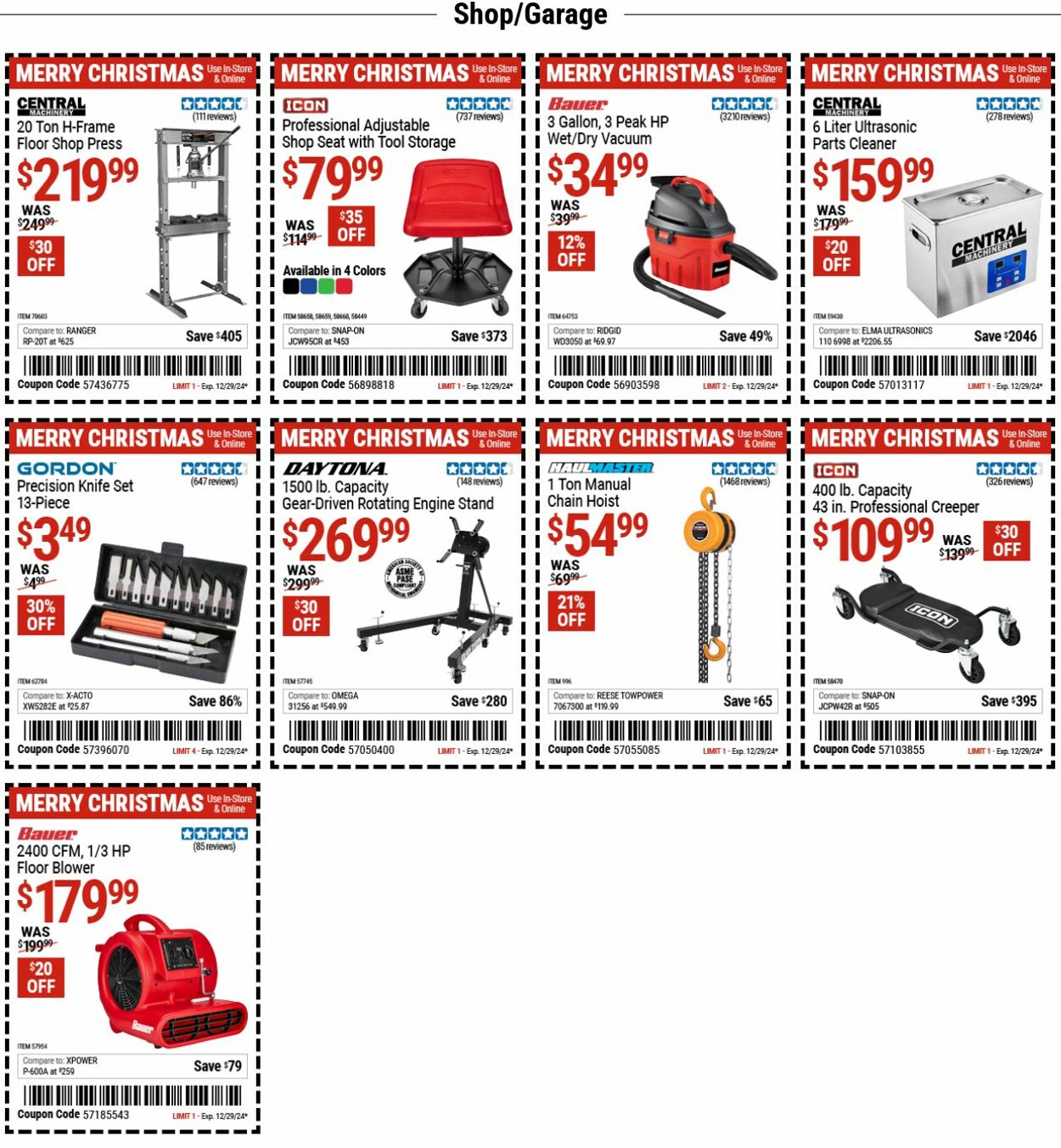 Catalogue Harbor Freight from 12/16/2024