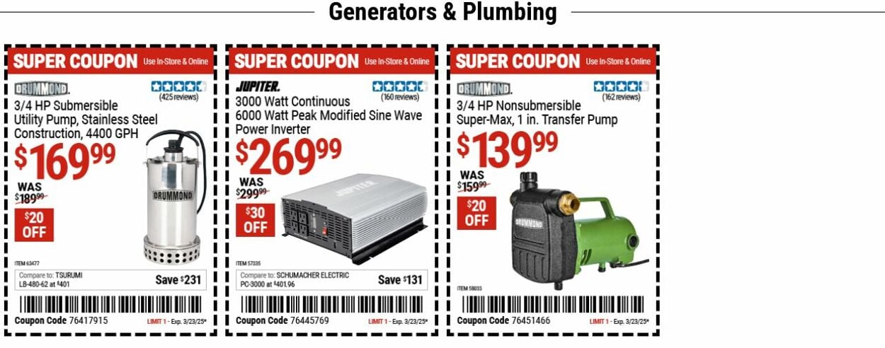 Catalogue Harbor Freight from 03/10/2025