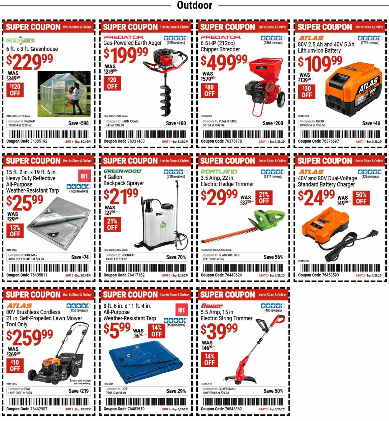 Catalogue Harbor Freight from 03/10/2025