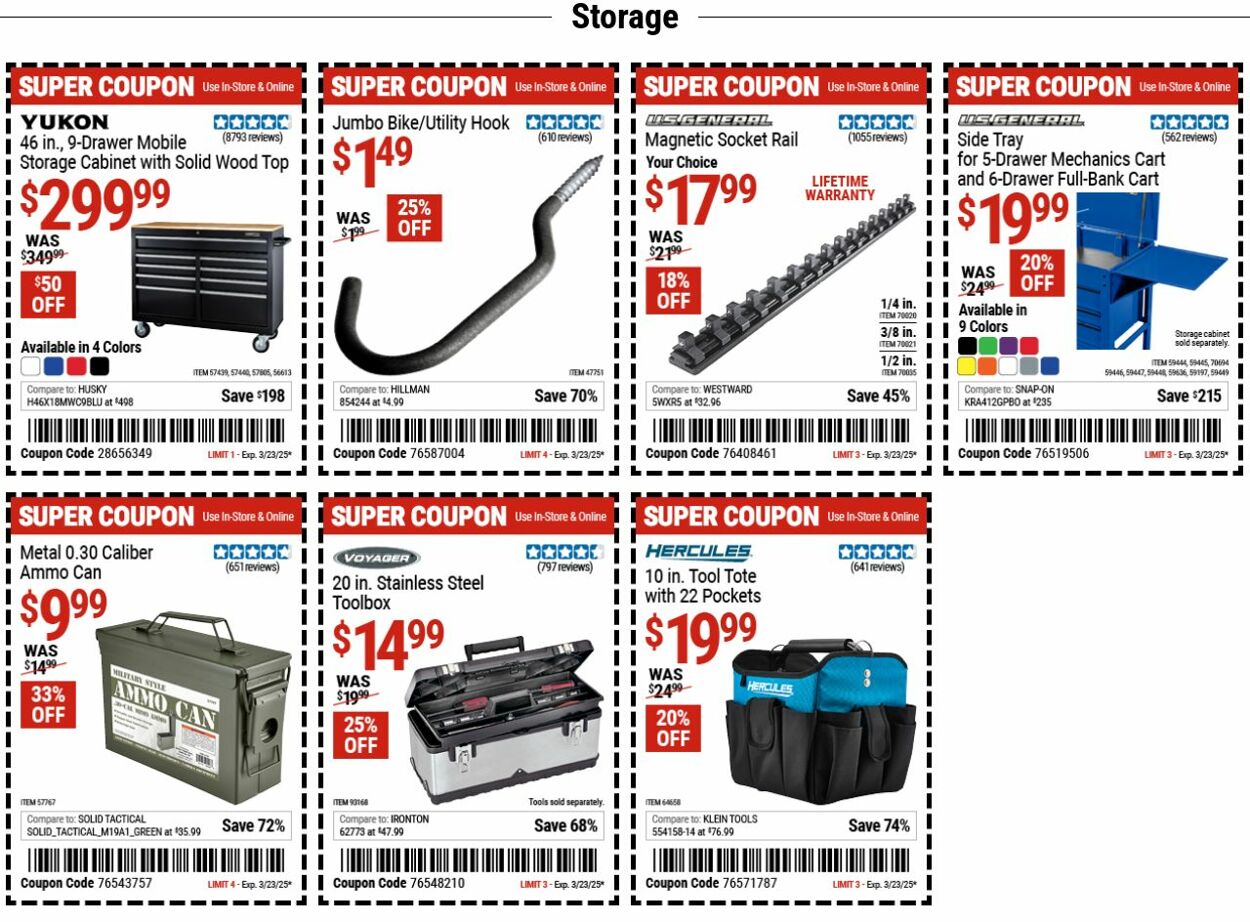 Catalogue Harbor Freight from 03/10/2025