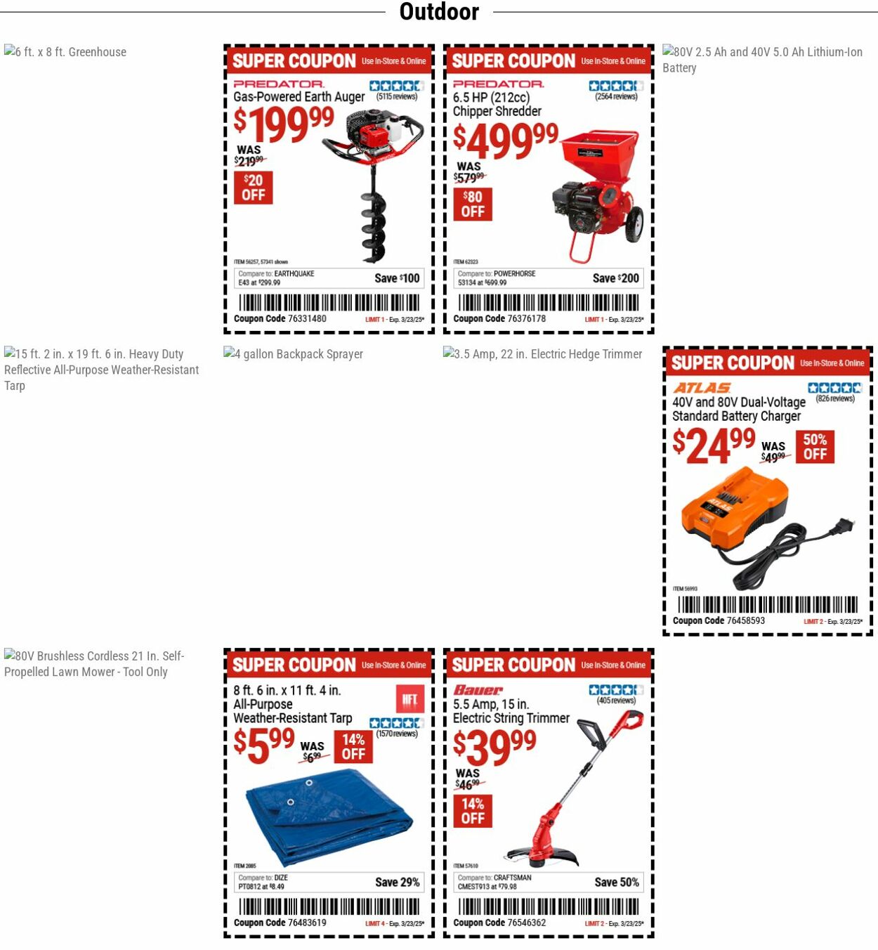 Catalogue Harbor Freight from 03/17/2025