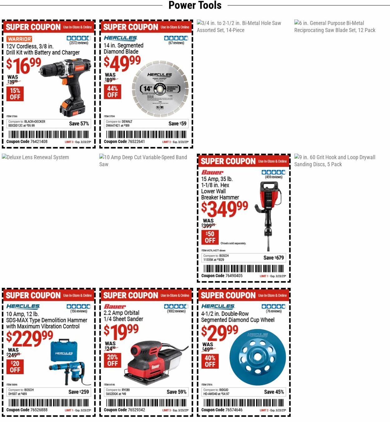 Catalogue Harbor Freight from 03/17/2025