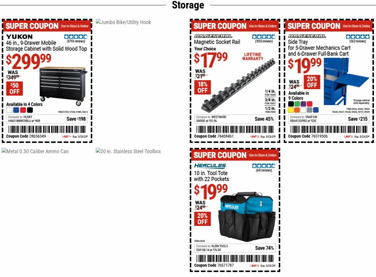 Catalogue Harbor Freight from 03/17/2025