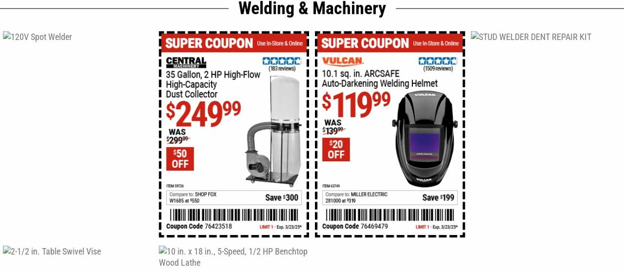 Catalogue Harbor Freight from 03/17/2025