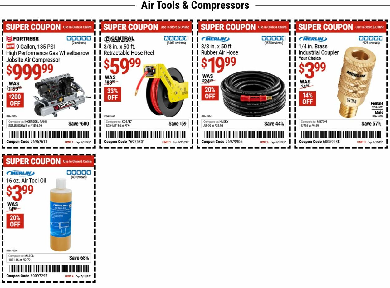 Catalogue Harbor Freight from 05/05/2025