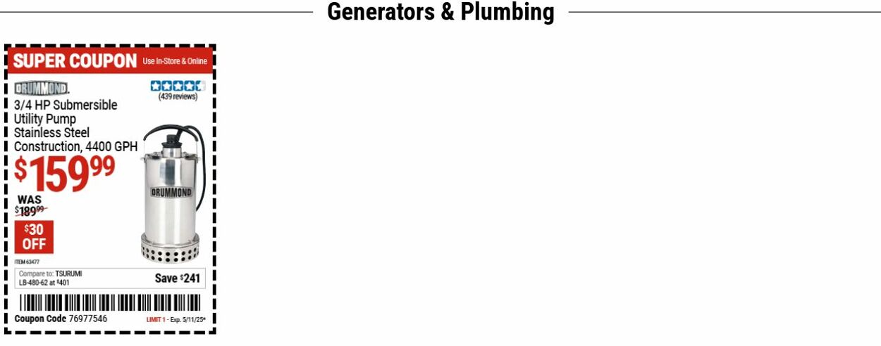 Catalogue Harbor Freight from 05/05/2025