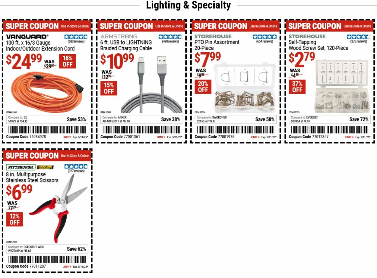 Catalogue Harbor Freight from 05/05/2025