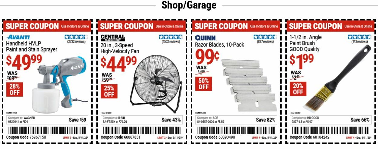 Catalogue Harbor Freight from 05/05/2025