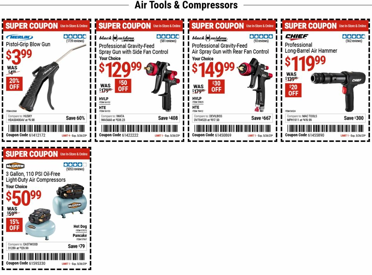 Catalogue Harbor Freight from 05/12/2025