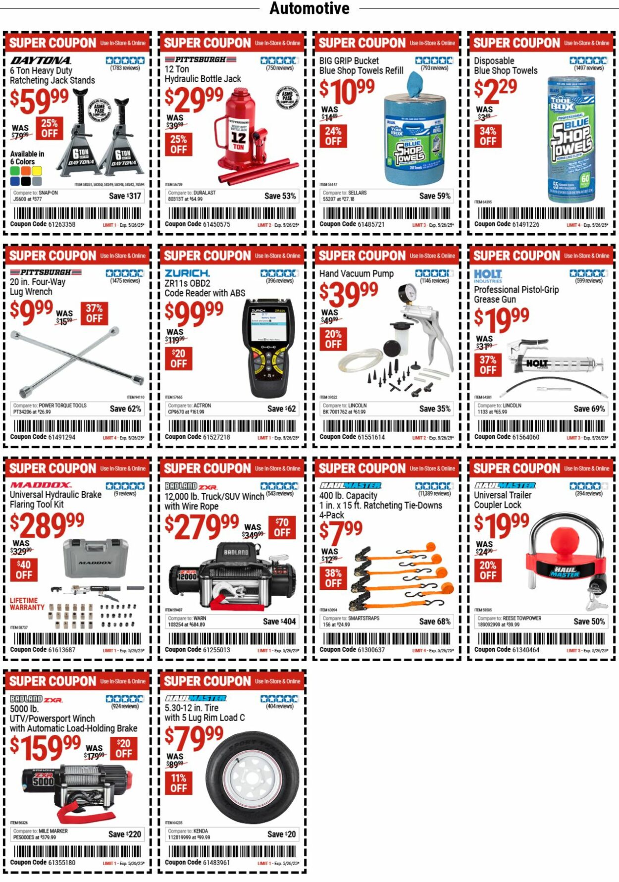 Catalogue Harbor Freight from 05/12/2025