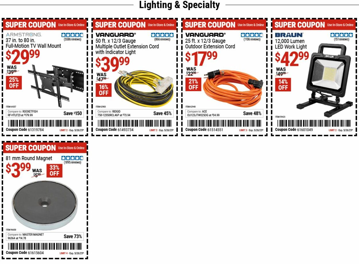 Catalogue Harbor Freight from 05/12/2025
