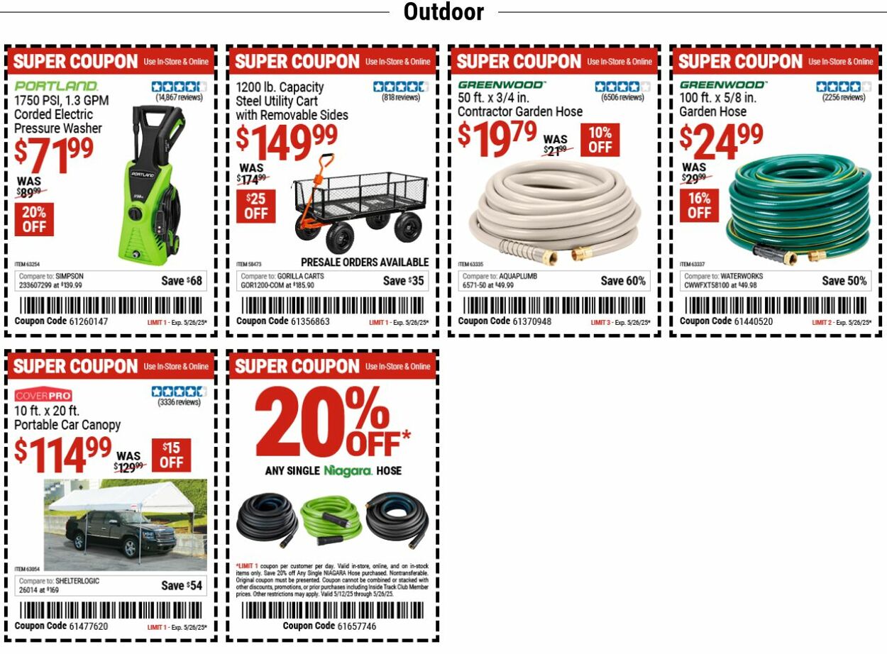 Catalogue Harbor Freight from 05/12/2025