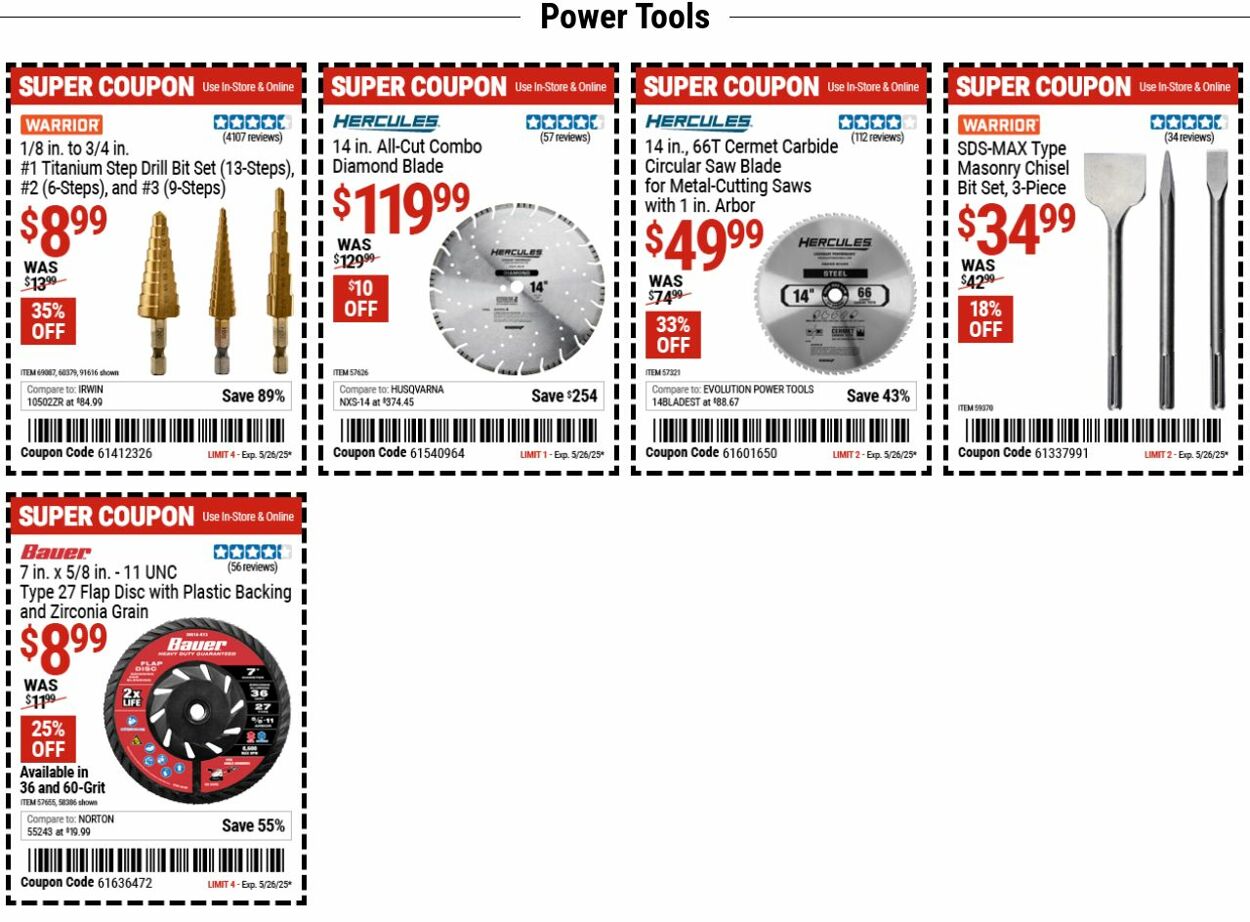 Catalogue Harbor Freight from 05/12/2025