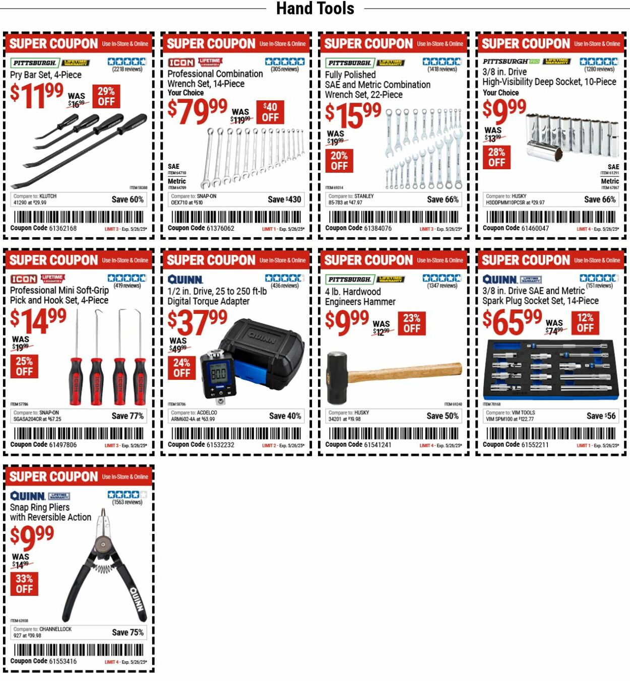 Catalogue Harbor Freight from 05/19/2025