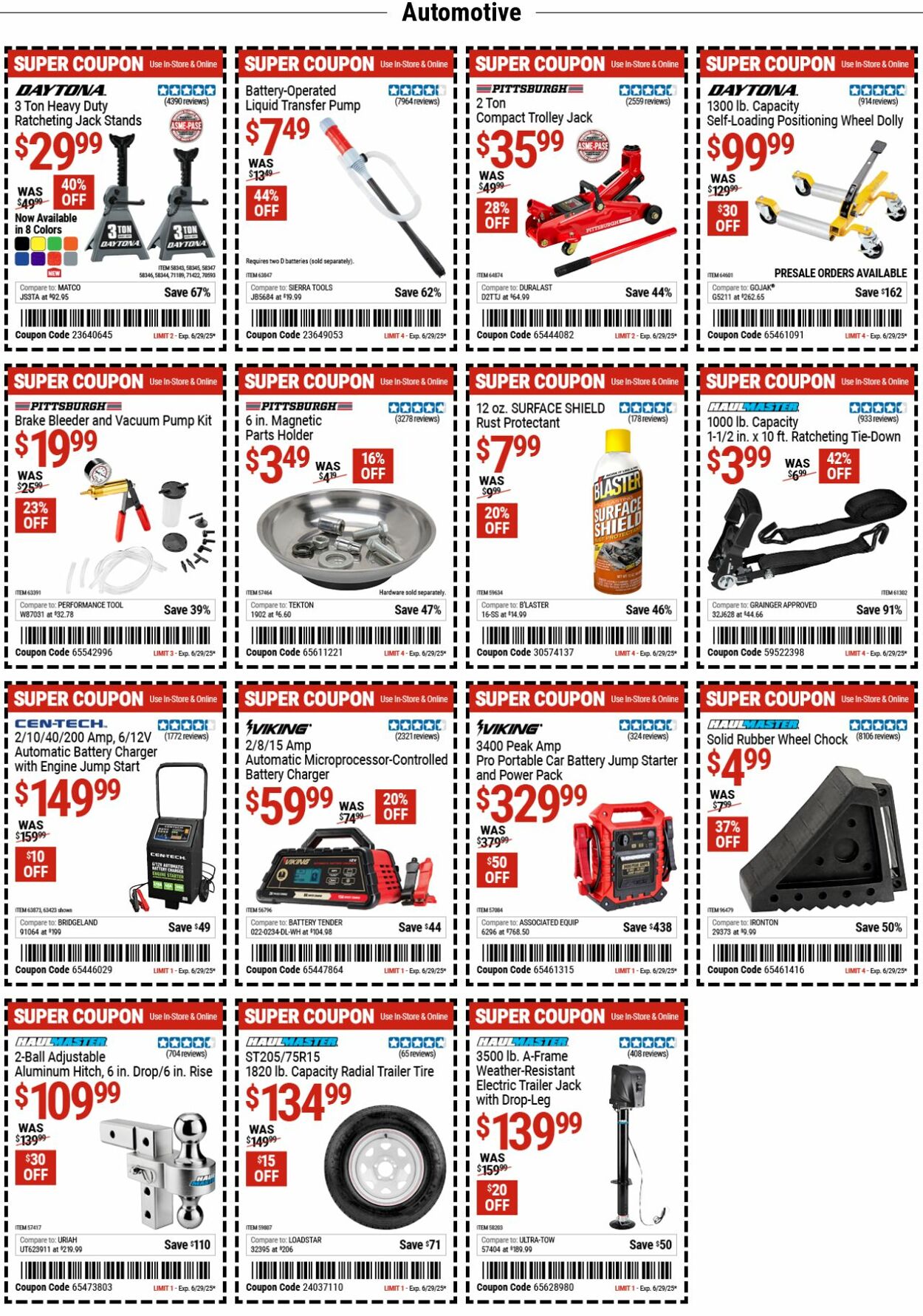 Catalogue Harbor Freight from 06/16/2025