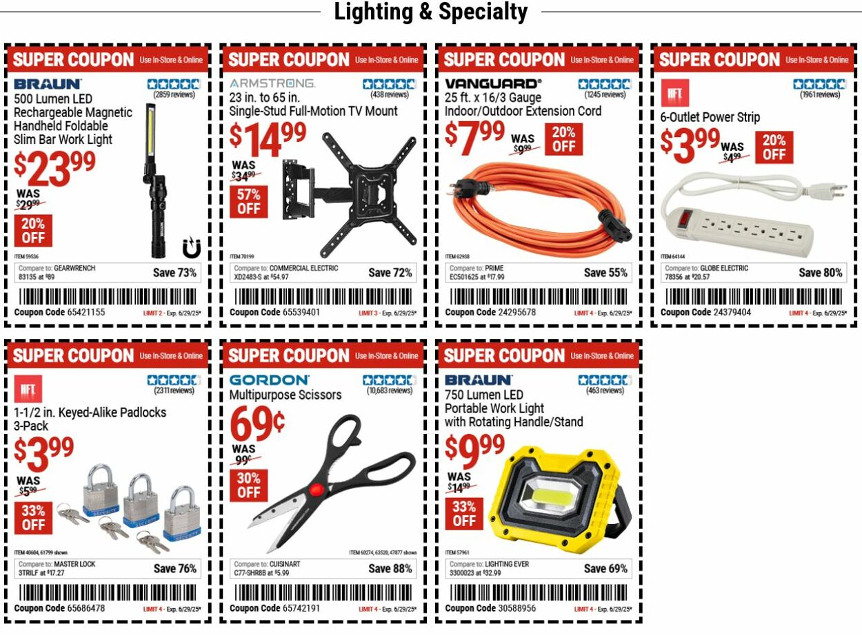 Catalogue Harbor Freight from 06/16/2025