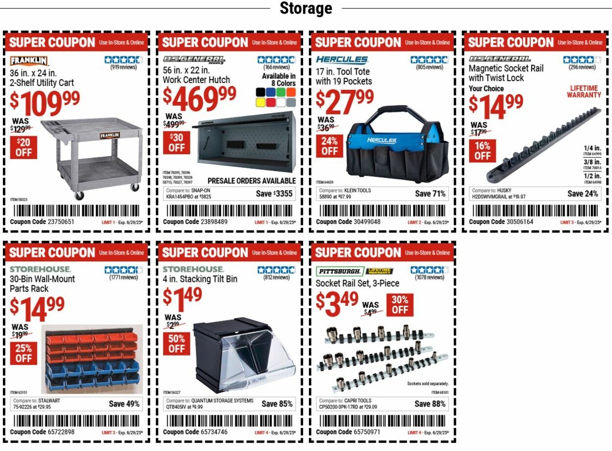 Catalogue Harbor Freight from 06/16/2025