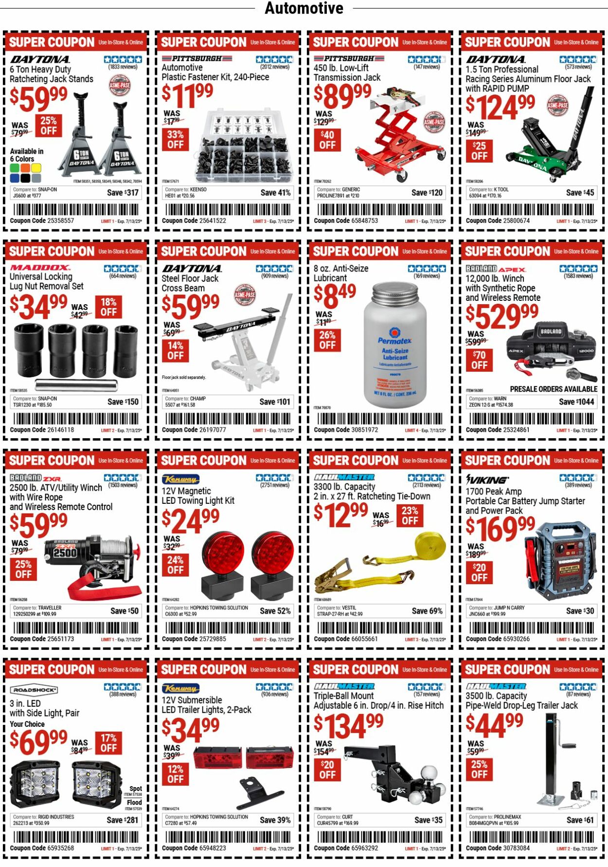 Catalogue Harbor Freight from 06/30/2025
