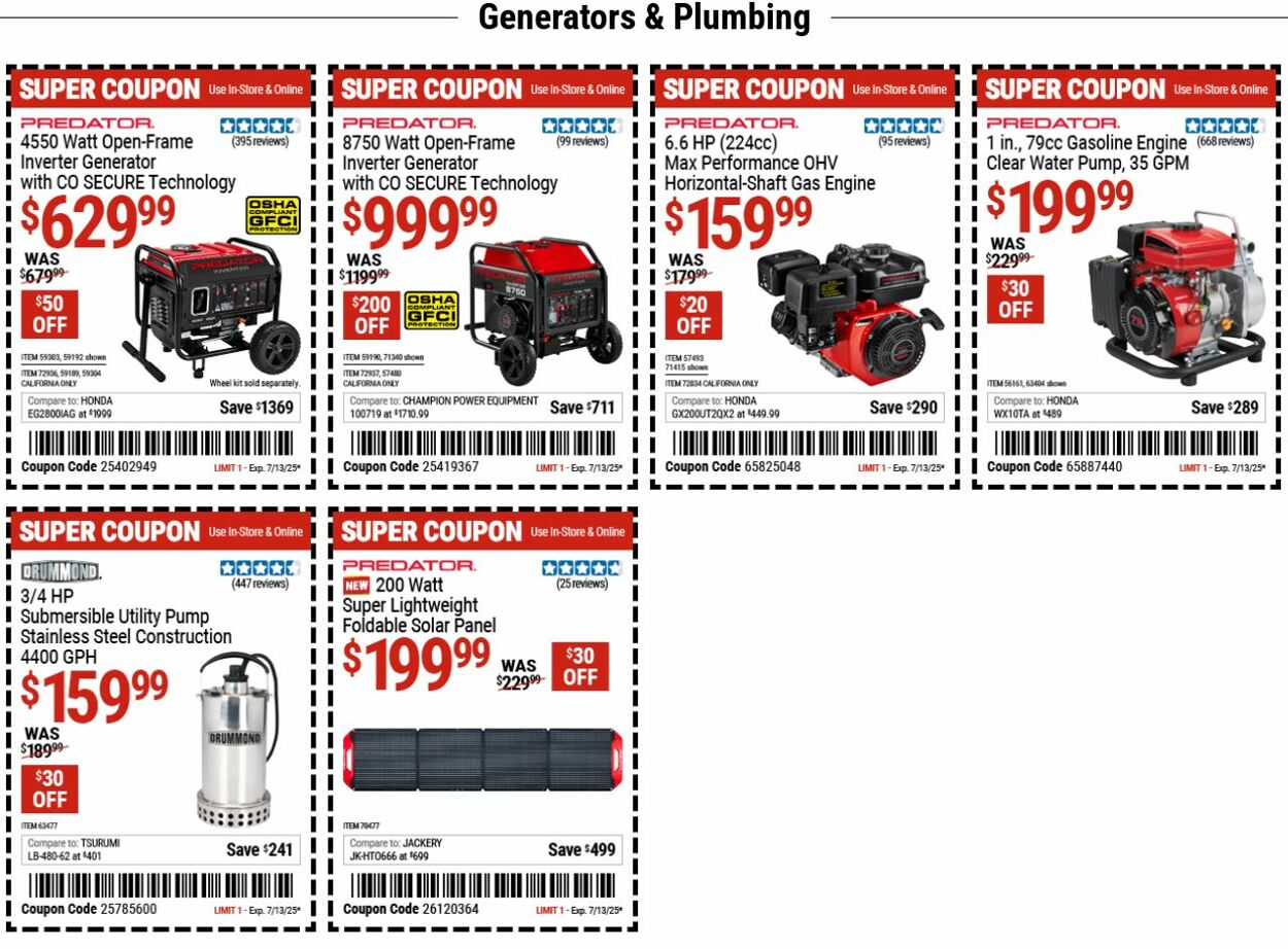 Catalogue Harbor Freight from 06/30/2025