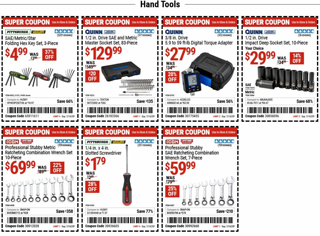 Catalogue Harbor Freight from 06/30/2025