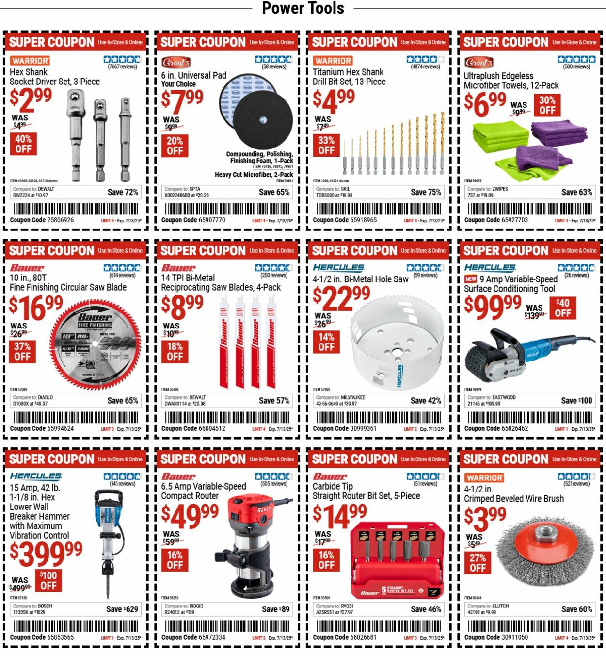 Catalogue Harbor Freight from 06/30/2025