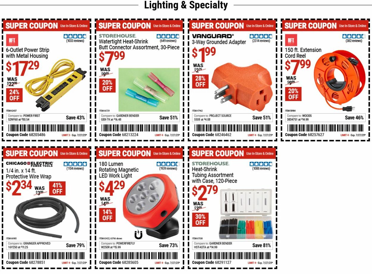 Catalogue Harbor Freight from 07/21/2025