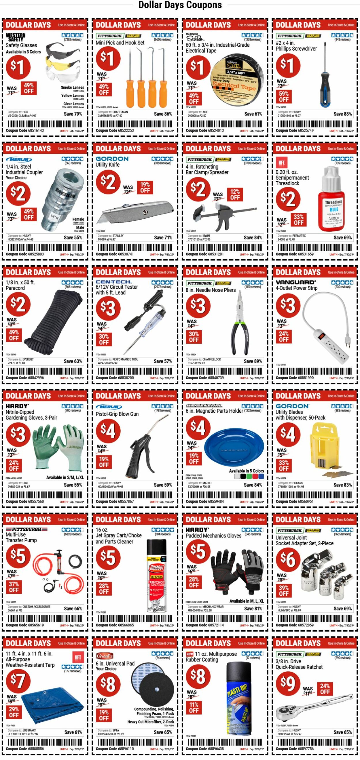 Catalogue Harbor Freight from 07/21/2025