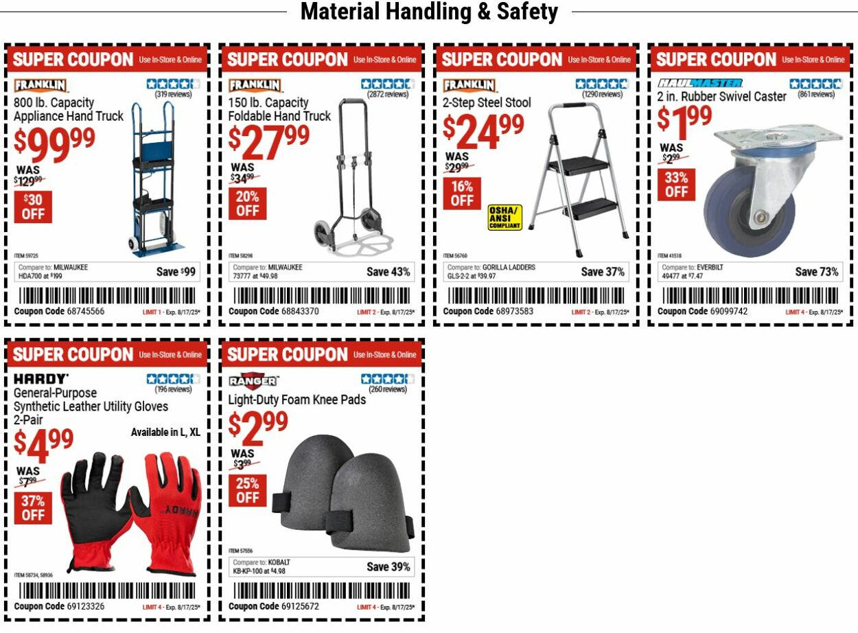 Catalogue Harbor Freight from 08/04/2025