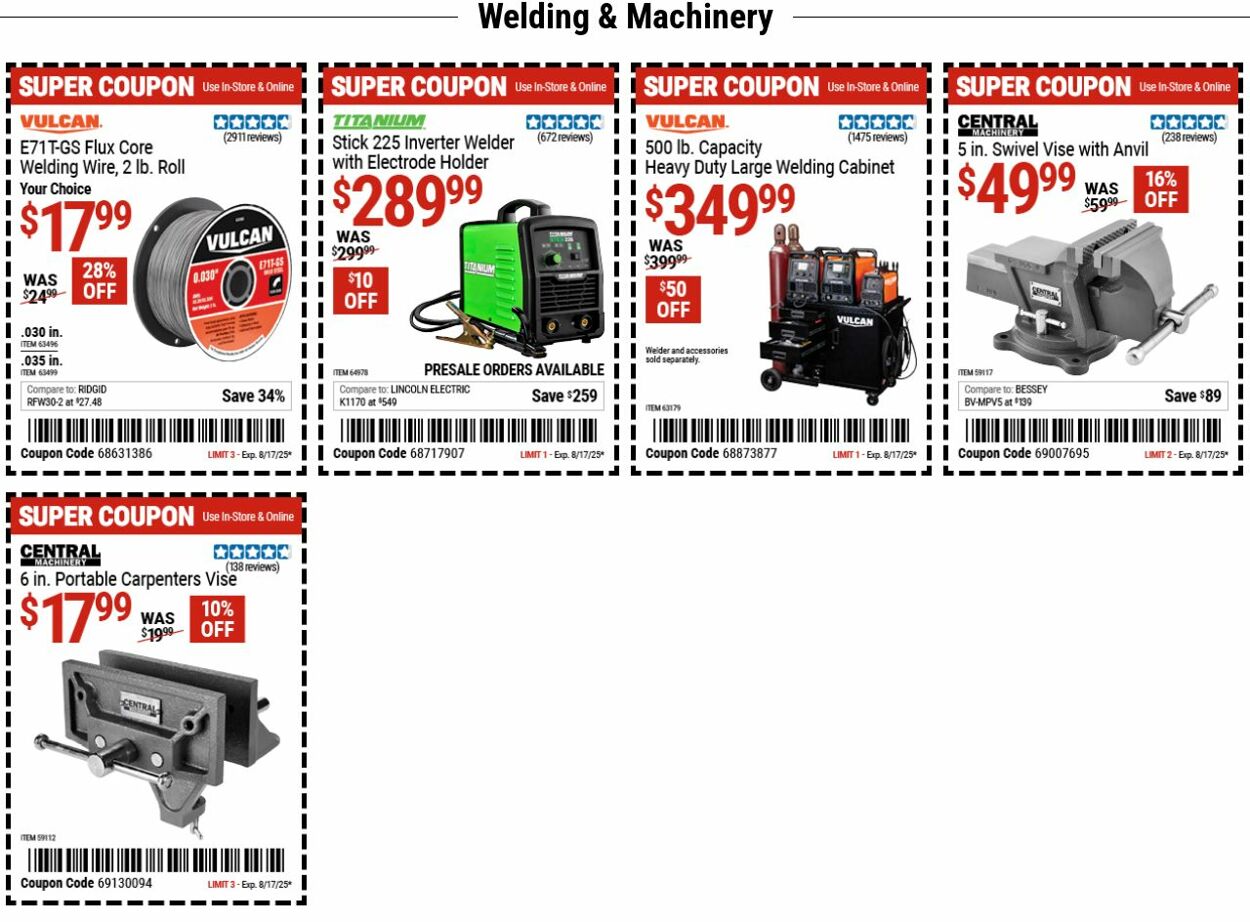 Catalogue Harbor Freight from 08/04/2025