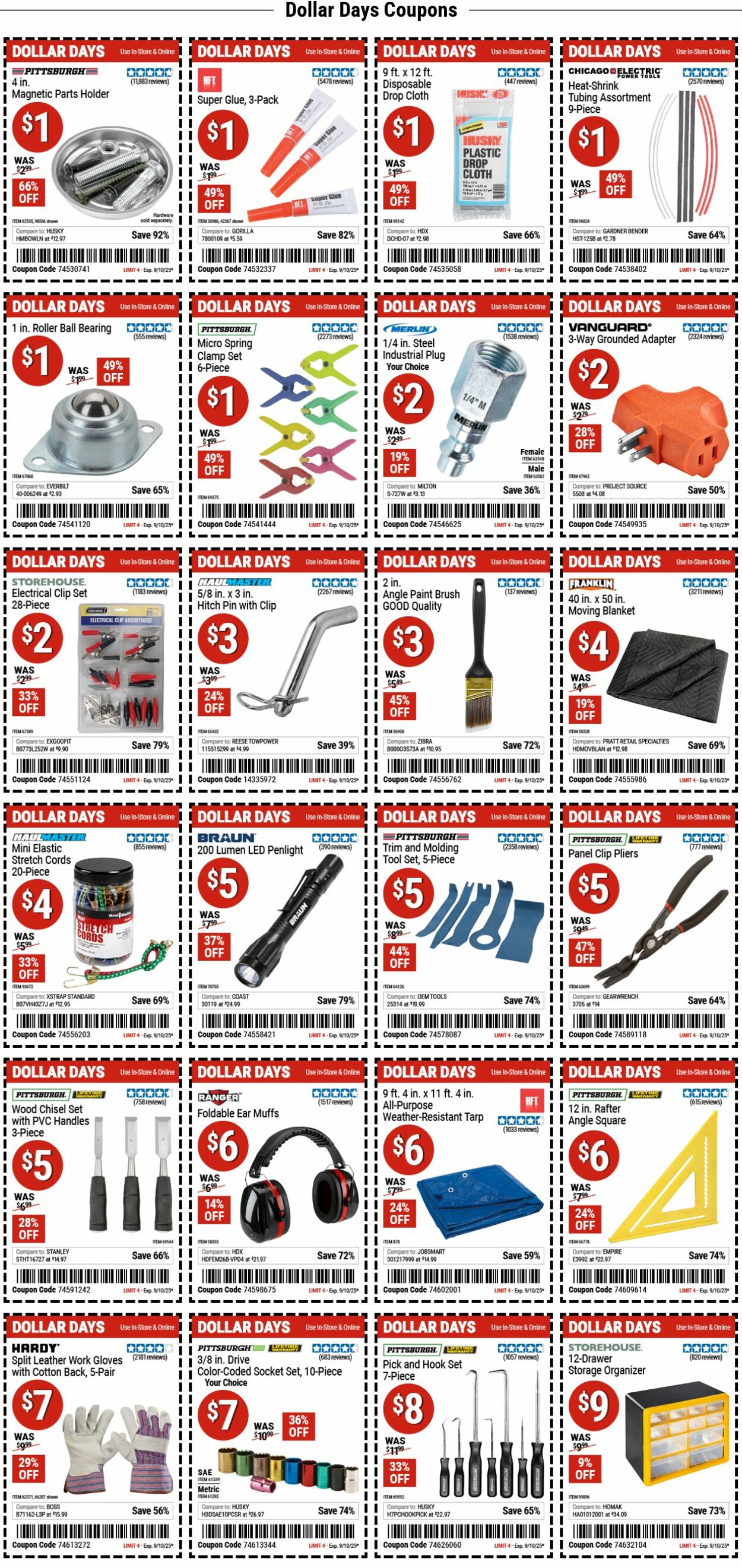 Catalogue Harbor Freight from 09/08/2025