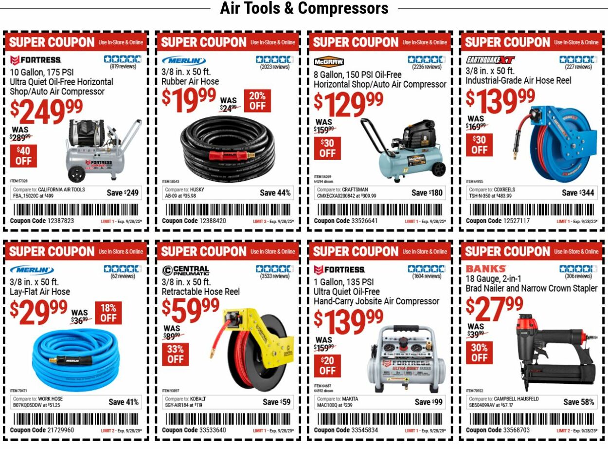 Catalogue Harbor Freight from 09/15/2025
