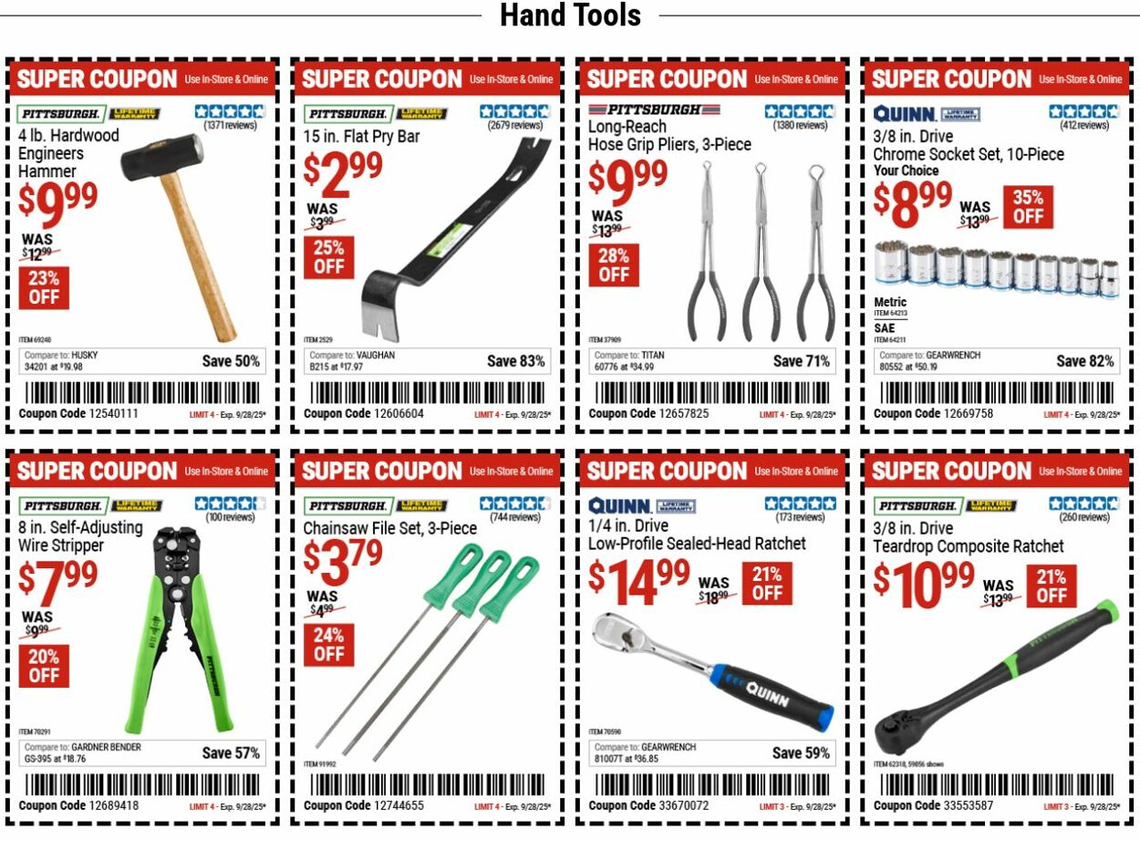 Catalogue Harbor Freight from 09/15/2025
