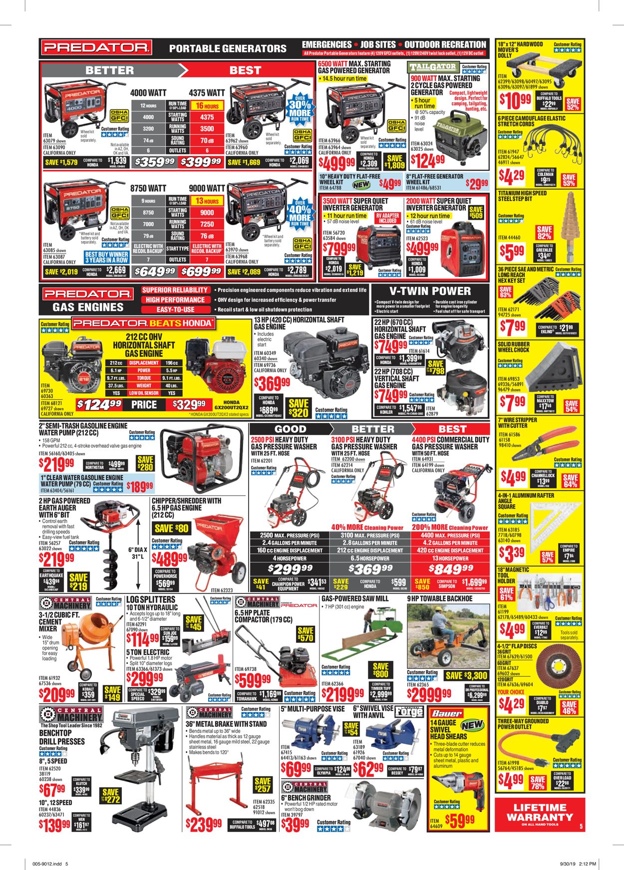 Catalogue Harbor Freight from 11/01/2019