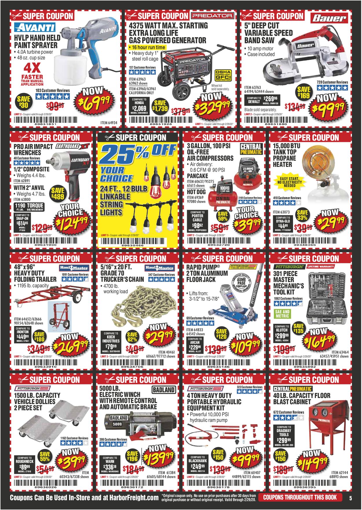 Harbor Freight Current Weekly Ad 02 01 02 29 2020 5 Frequent Ads Com
