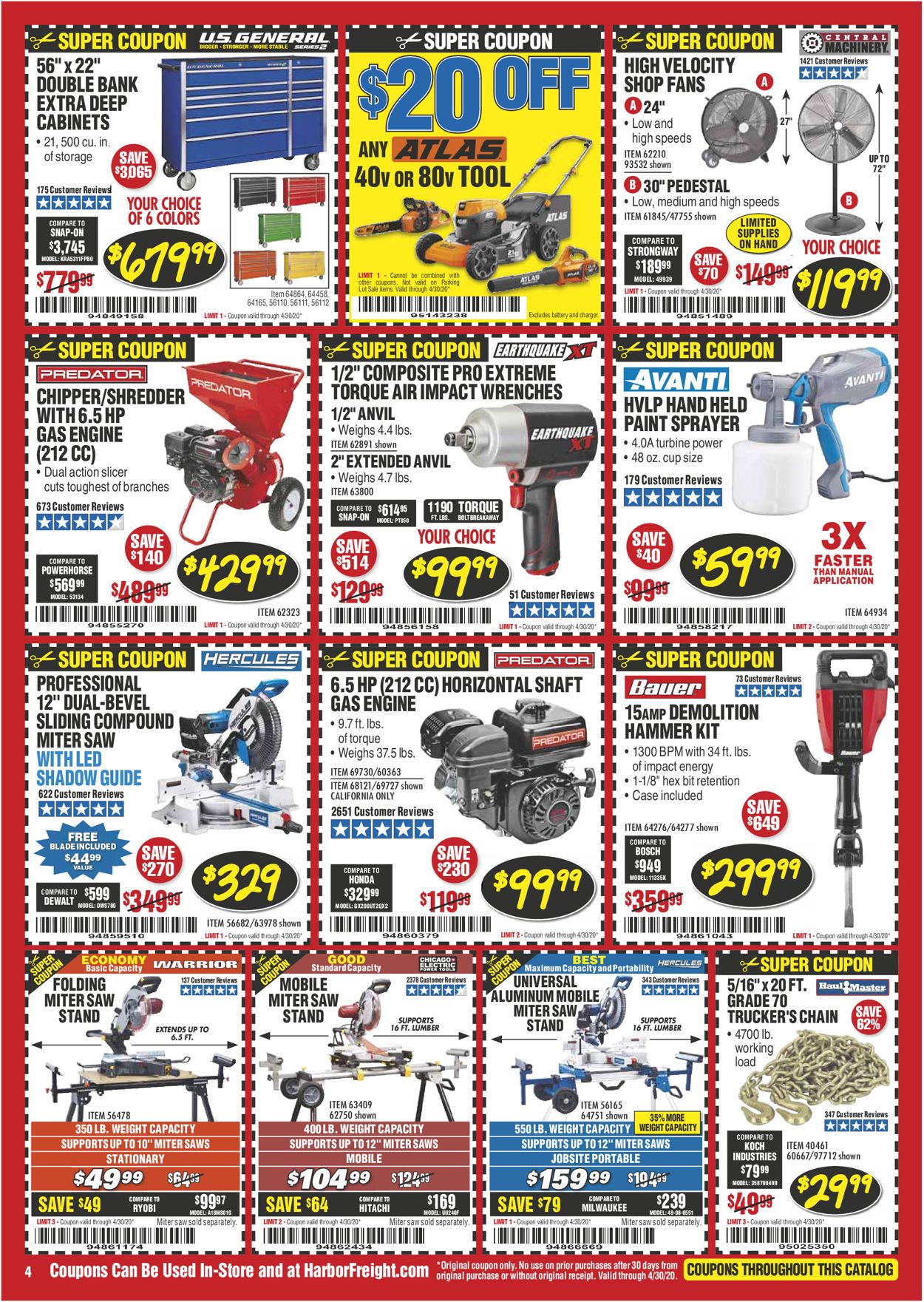 Harbor Freight Current weekly ad 04/01 04/30/2020 [4]