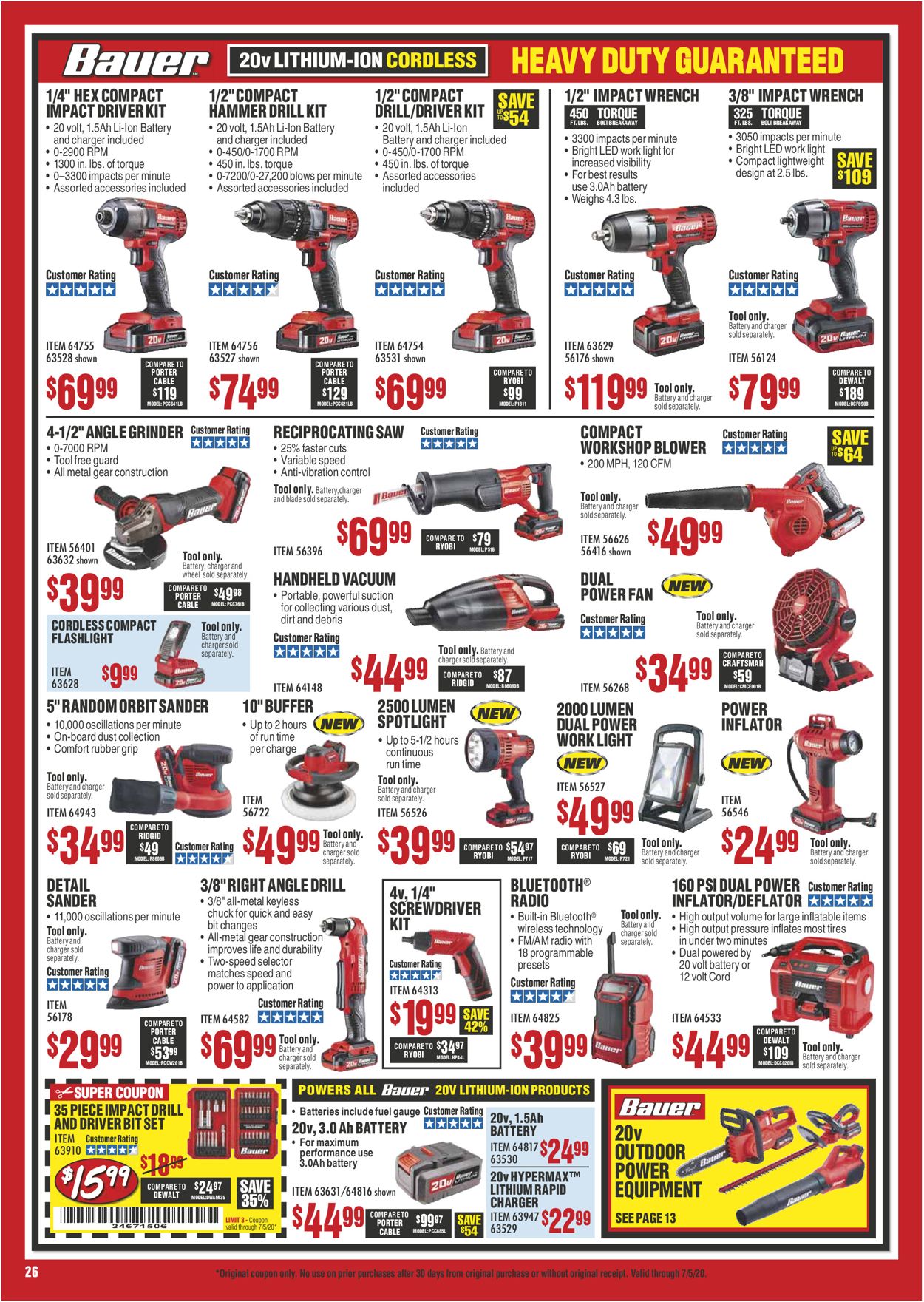 Catalogue Harbor Freight from 06/01/2020