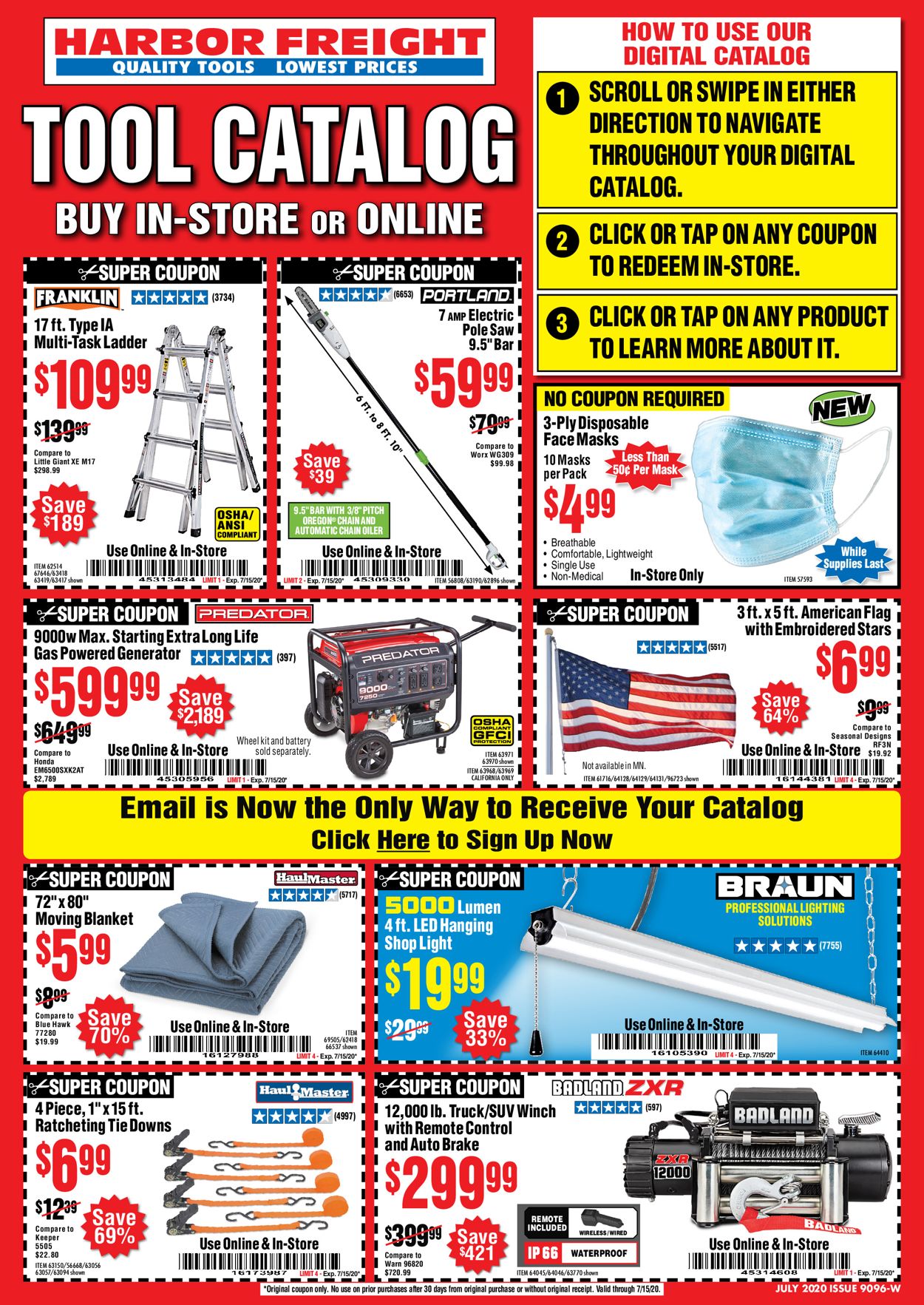 Harbor Freight Current weekly ad 07/01 07/31/2020