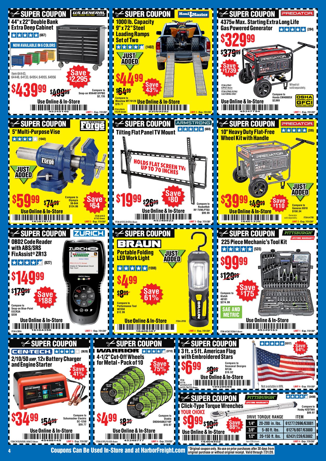 Catalogue Harbor Freight from 07/16/2020