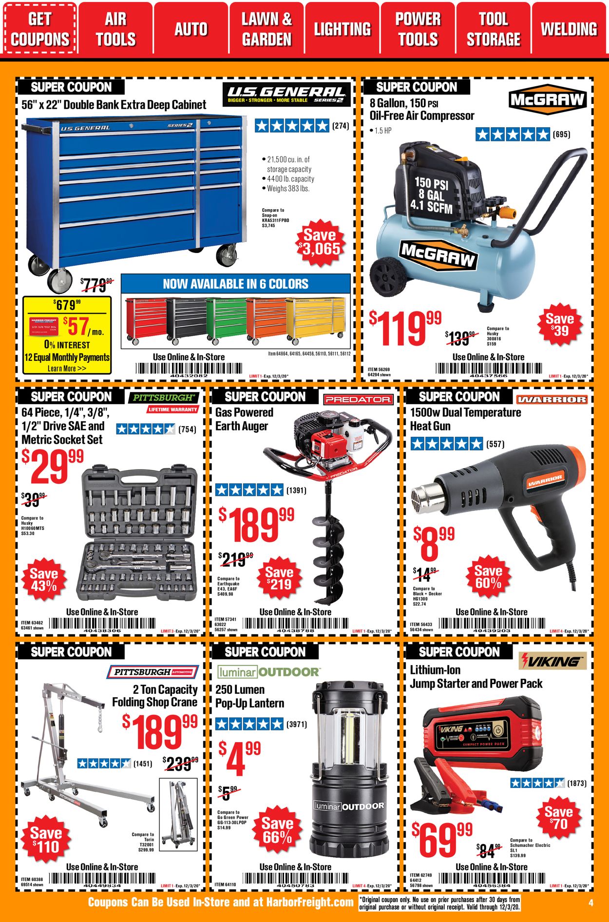 Harbor Freight Current weekly ad 11/01 11/30/2020 [4]