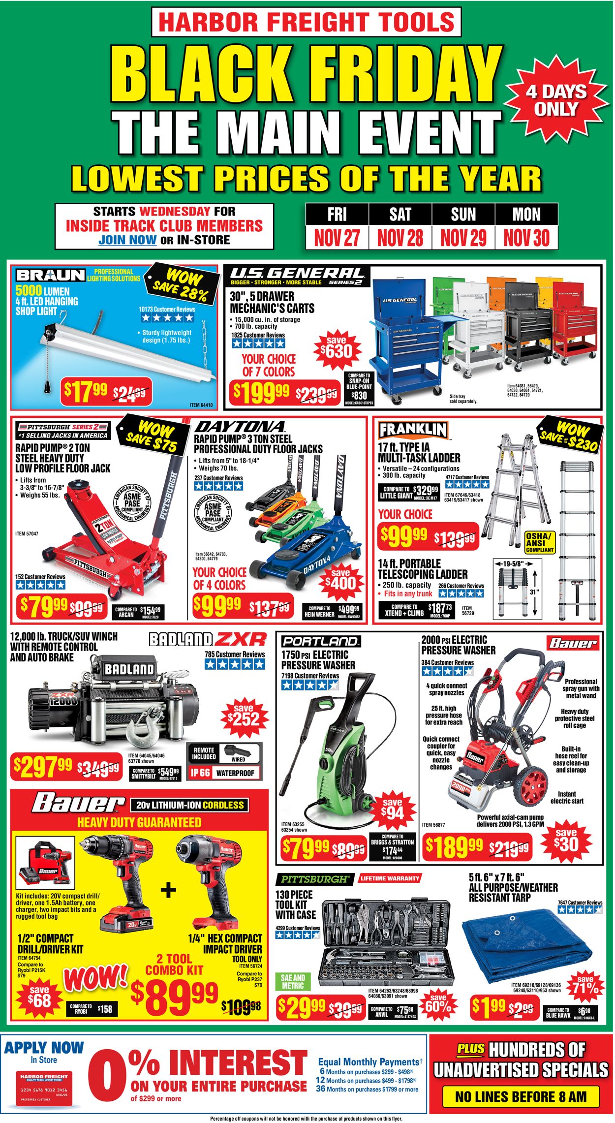 Catalogue Harbor Freight Black Friday 2020 from 11/27/2020