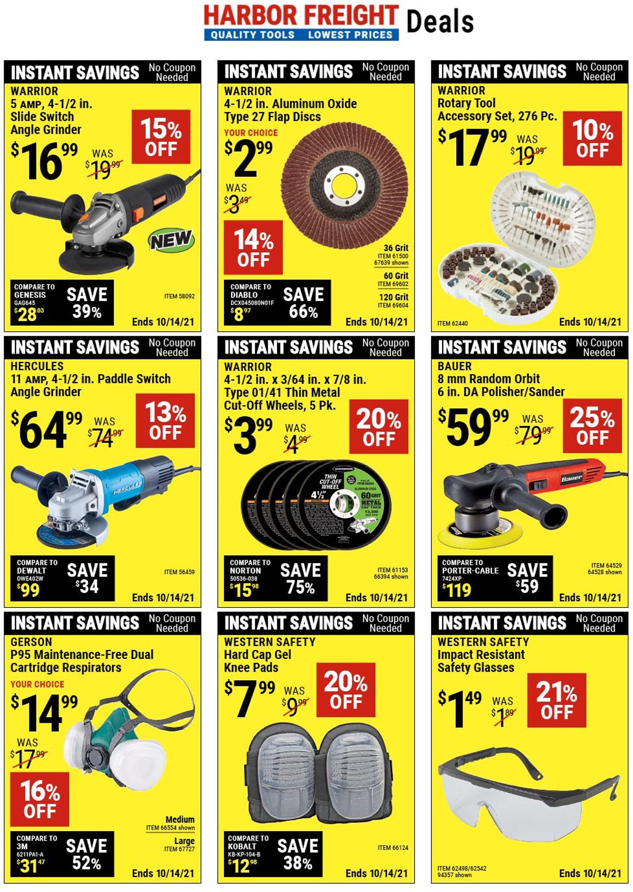 Catalogue Harbor Freight from 10/01/2021