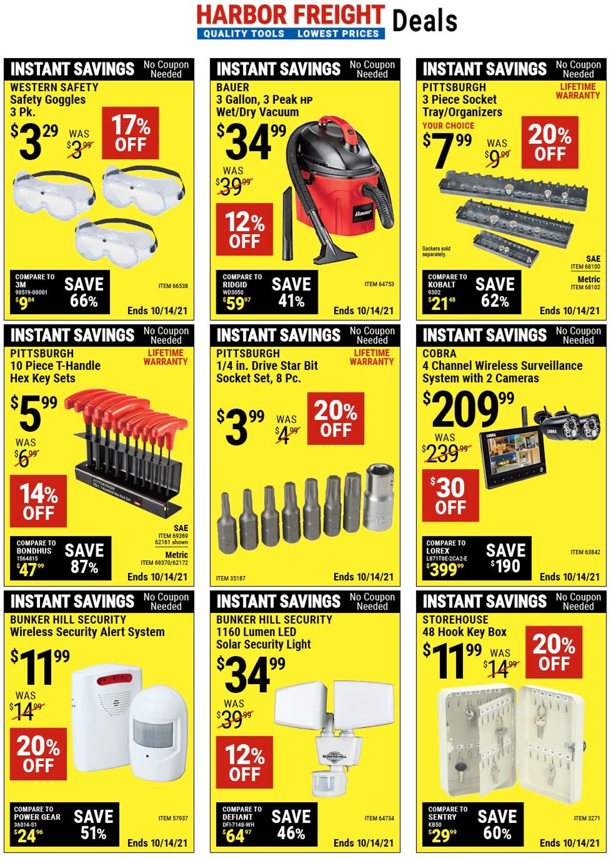 Catalogue Harbor Freight from 10/01/2021