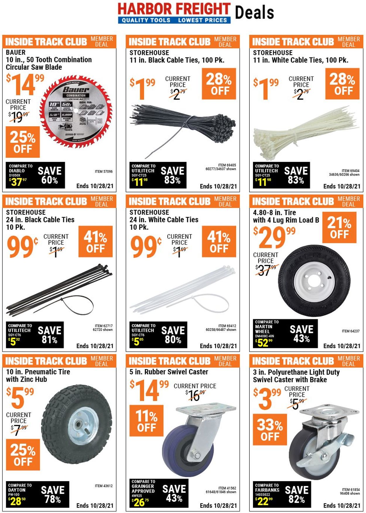 Catalogue Harbor Freight from 10/14/2021