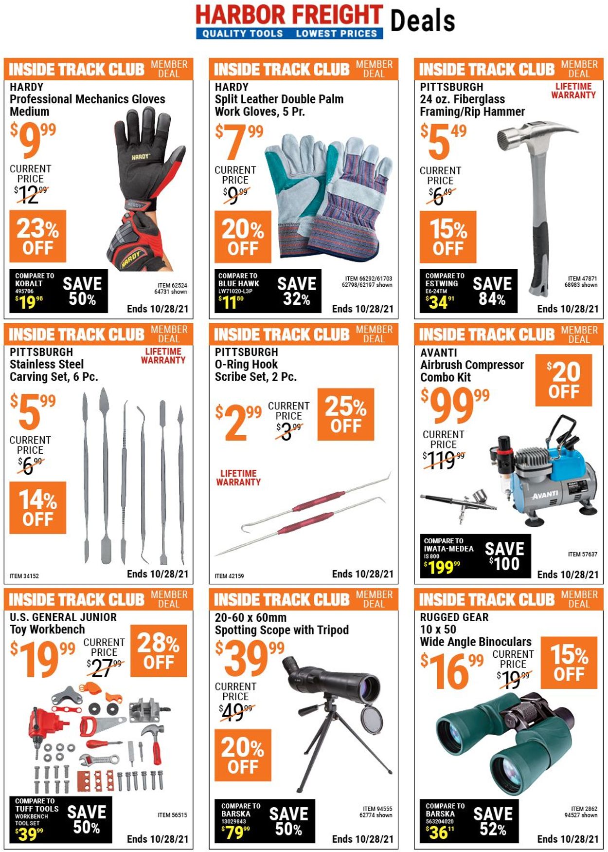 Catalogue Harbor Freight from 10/14/2021