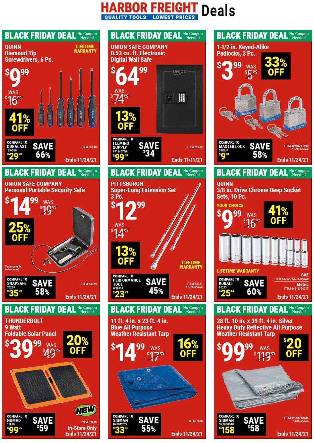 Catalogue Harbor Freight - BLACK FRIDAY 2021 AD from 11/12/2021